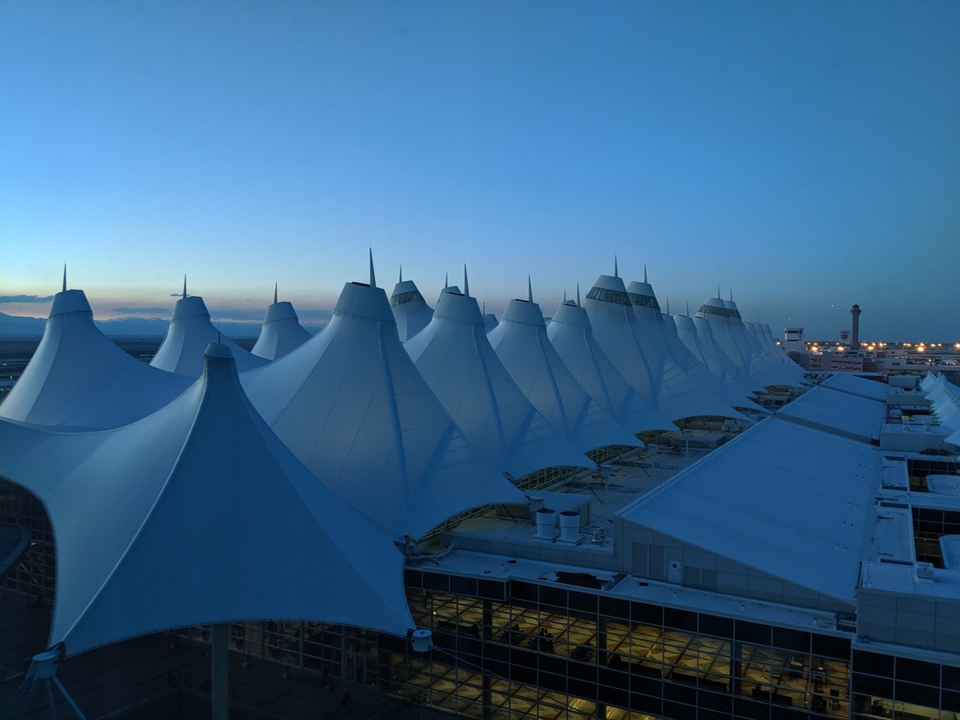 Denver International Airport terminal exterior
