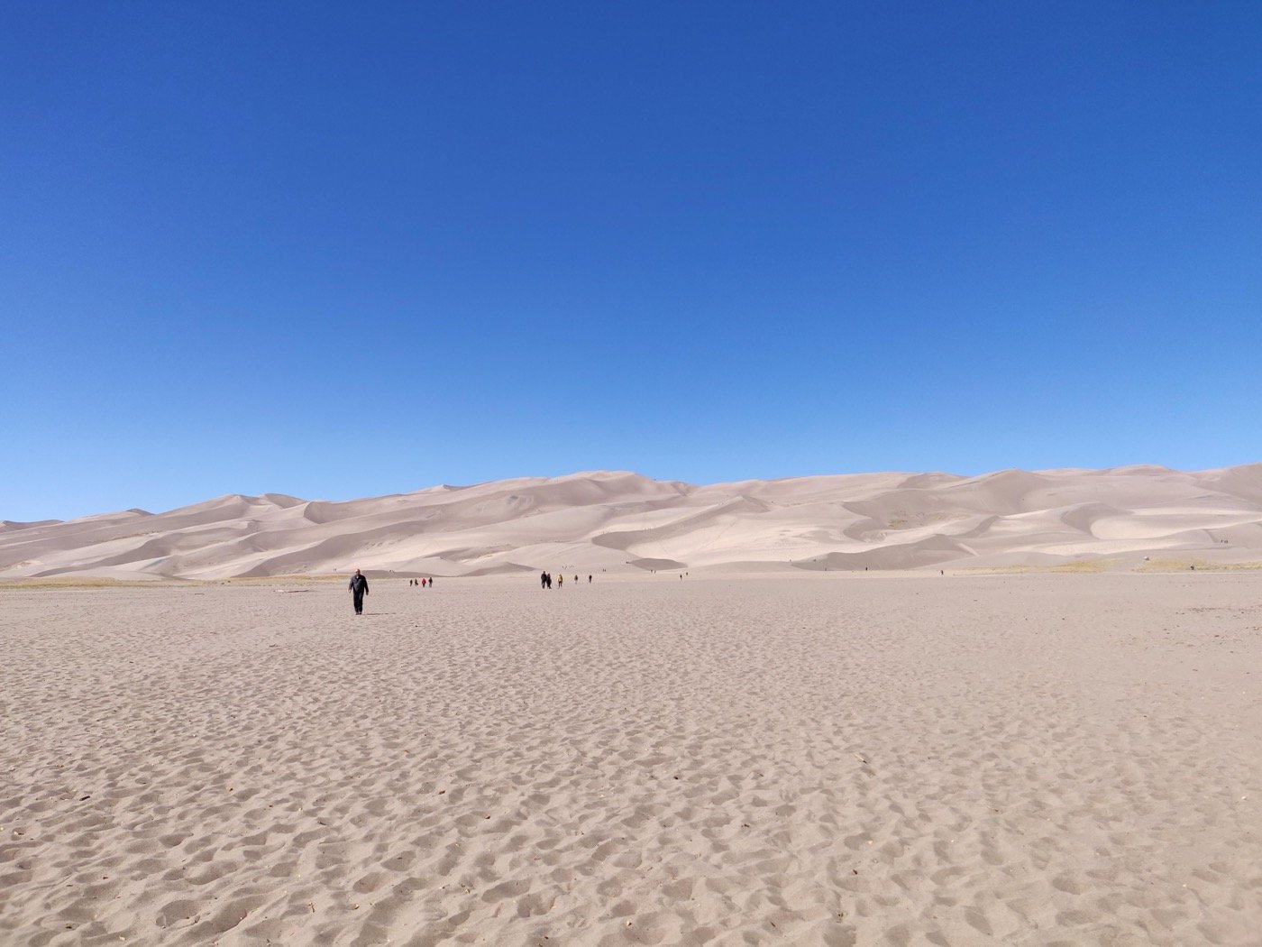 Great Sand Dunes with the Sangre de Cristo Mountains behind them